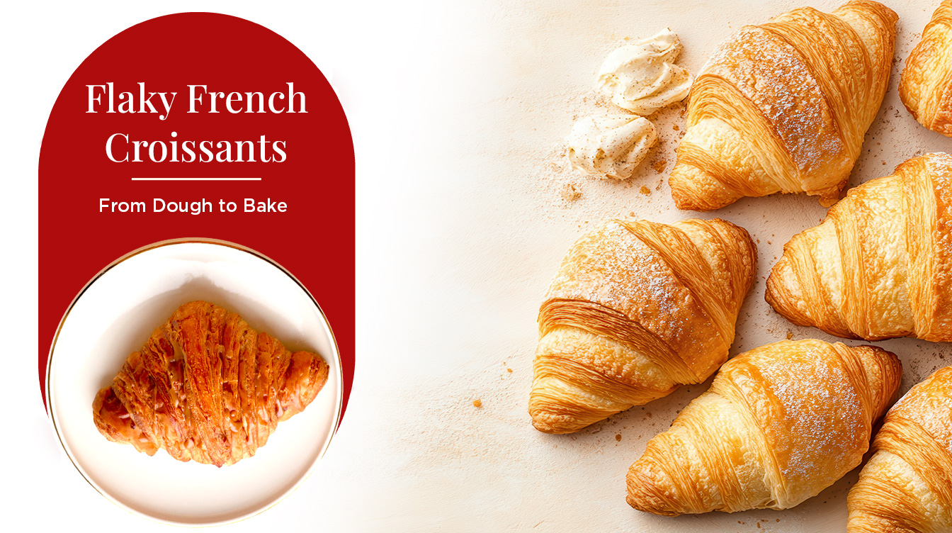 Flaky French Croissants-From Dough to Bake